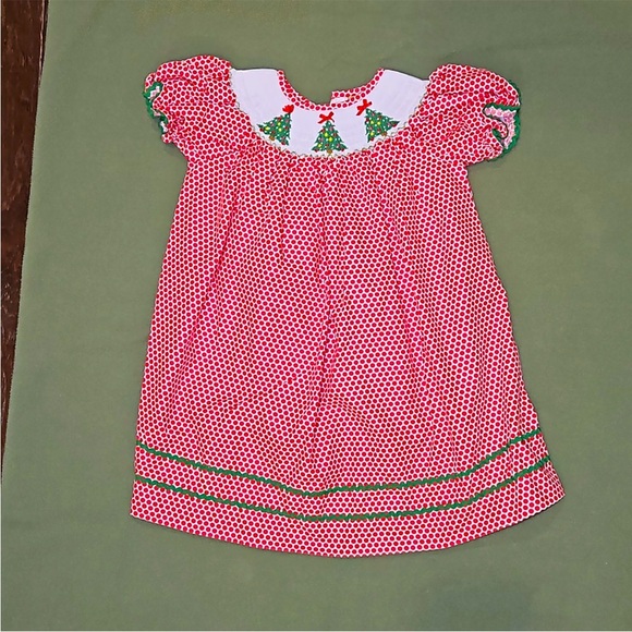 Classic Whimsy Smocked Christmas Dress🎄🎅🏽 - Picture 1 of 7